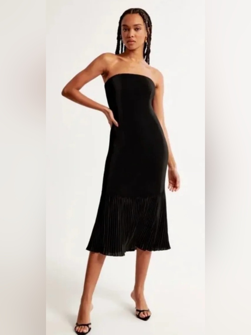 Abercrombie & Fitch NWT Giselle Pleat Release Midi Maxi Convertible Strapless ST